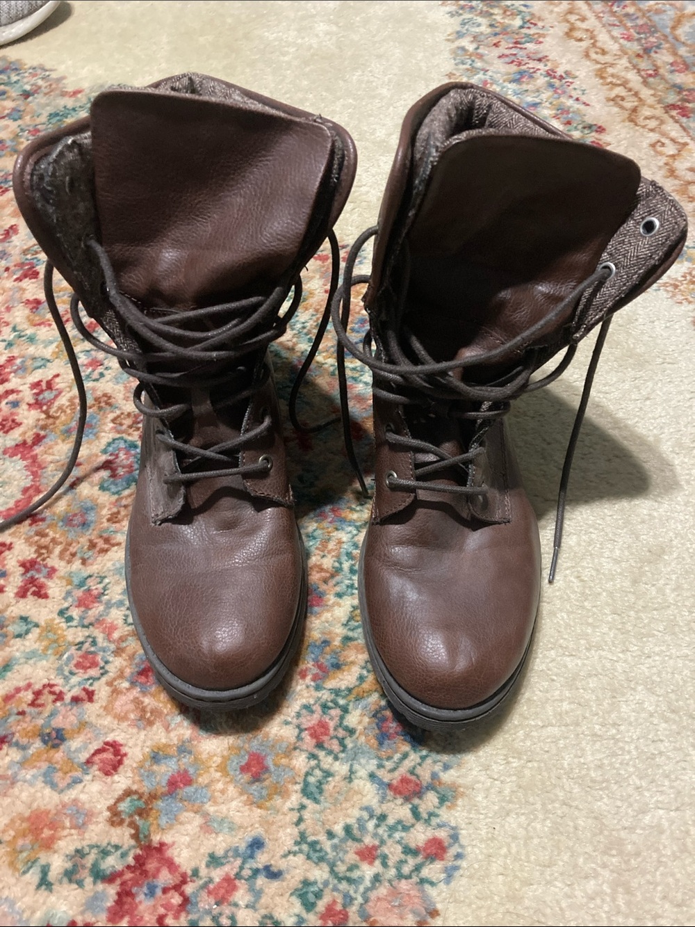 boc Women's Dark Brown Lace-Up Ankle Boots